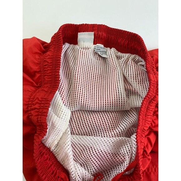 Lot of 2 Swim Trunks OP Ocean Pacific Blue Plaid Dolfin Red Drawstring Mens XXL - Picture 6 of 16